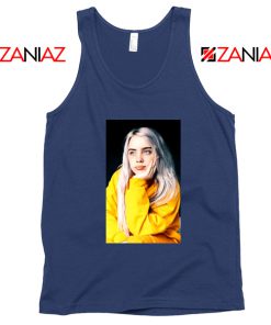 Billie Eilish 90s Vintage Navy Blue Tank Top