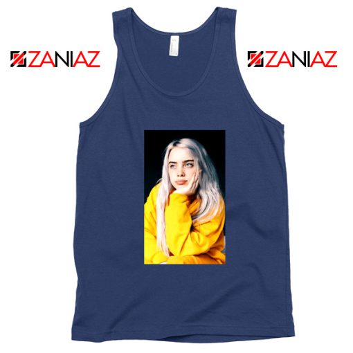 Billie Eilish 90s Vintage Navy Blue Tank Top