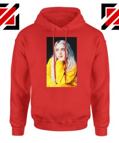 Billie Eilish 90s Vintage Red Hoodie