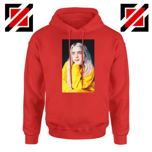 Billie Eilish 90s Vintage Red Hoodie