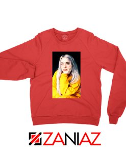 Billie Eilish 90s Vintage Red Sweatshirt