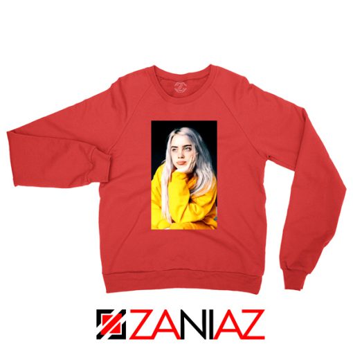 Billie Eilish 90s Vintage Red Sweatshirt