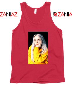 Billie Eilish 90s Vintage Red Tank Top