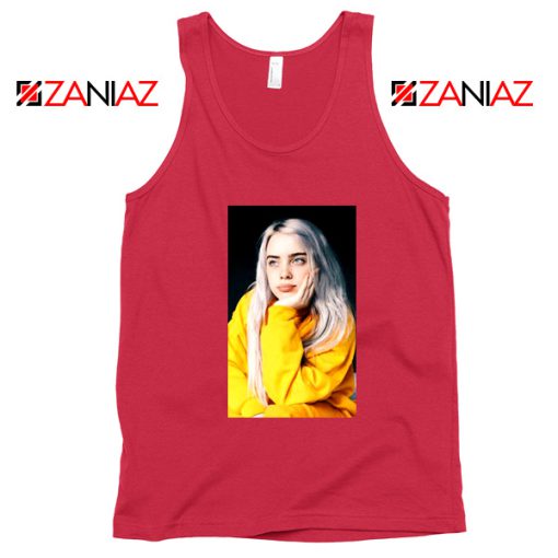 Billie Eilish 90s Vintage Red Tank Top