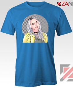 Billie Eilish Art Blue Tshirt