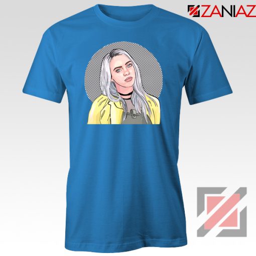 Billie Eilish Art Blue Tshirt