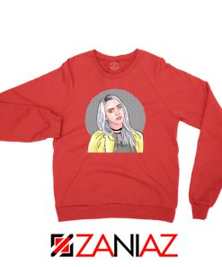 Billie Eilish Art Red Sweatshirt