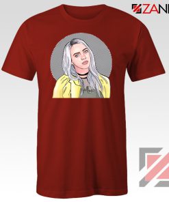 Billie Eilish Art Red Tshirt