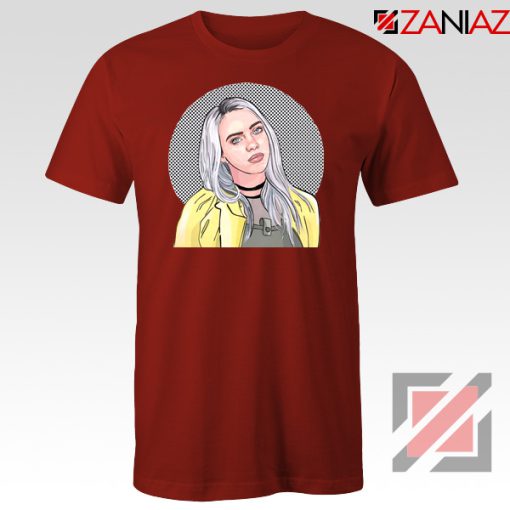 Billie Eilish Art Red Tshirt