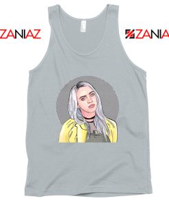 Billie Eilish Art Sport Grey Tank Top