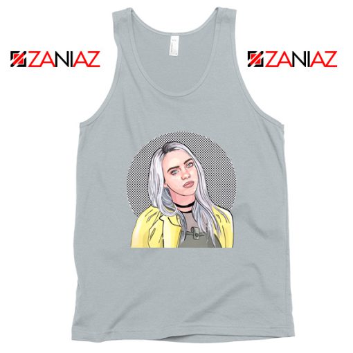 Billie Eilish Art Sport Grey Tank Top