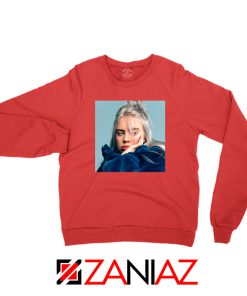 Billie Eilish Artist Red Sweatshirt