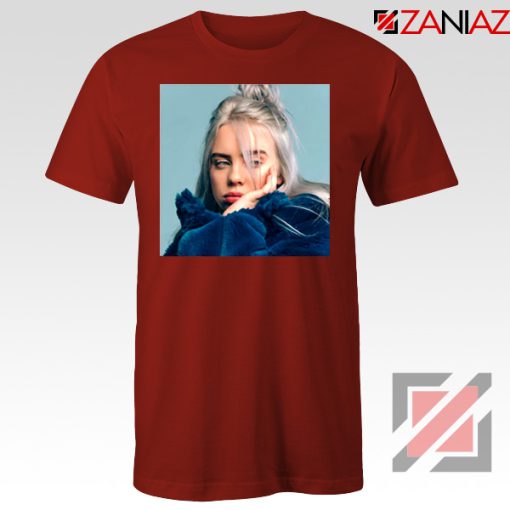 Billie Eilish Artist Red Tshirt