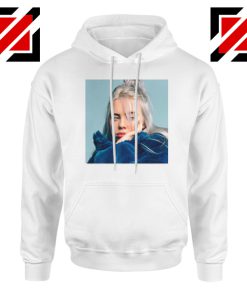 Billie Eilish Artist White Hoodie