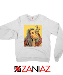 Billie Eilish Artist White Sweater