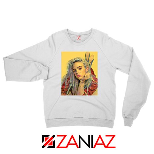 Billie Eilish Artist White Sweater