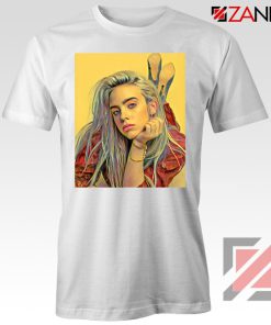 Billie Eilish Artist White Tshirt