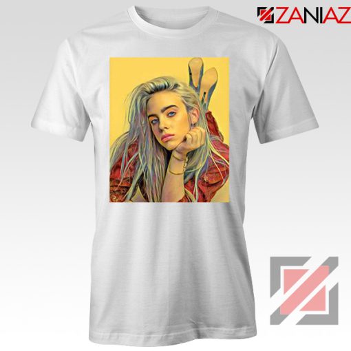 Billie Eilish Artist White Tshirt