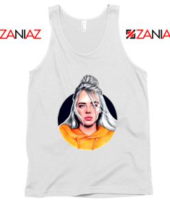 Billie Eilish Singer White Tank Top