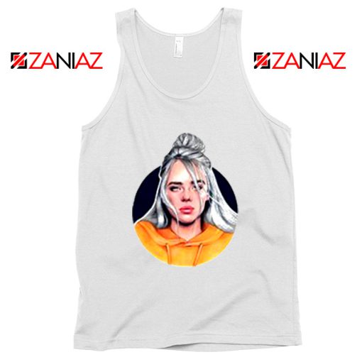 Billie Eilish Singer White Tank Top