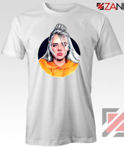 Billie Eilish Singer White Tshirt