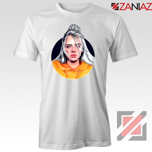 Billie Eilish Singer White Tshirt