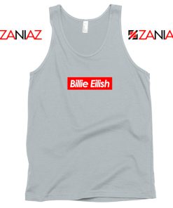 Billie Eilish Parody Grey Tank Top