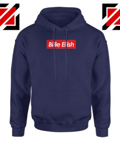 Billie Eilish Parody Navy Blue Hoodie