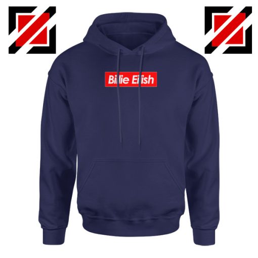 Billie Eilish Parody Navy Blue Hoodie