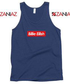 Billie Eilish Parody Navy Blue Tank Top