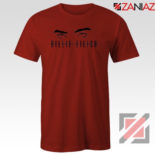 Billie Eilish Women Red Tshirt