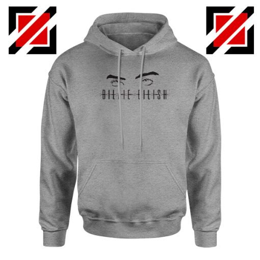 Billie Eilish Women Sport Grey Hoodie