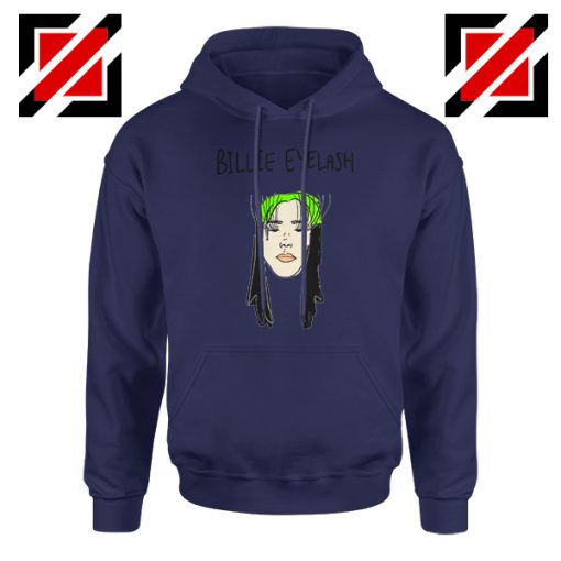 Billie Eyelash Navy Blue Hoodie Songwriter