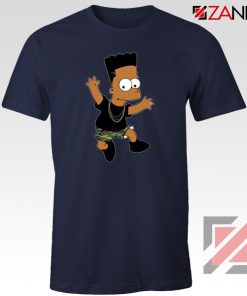 Black Bart Simpson Navy Tshirt