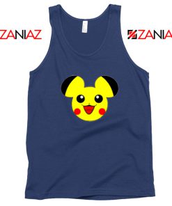 Buy Pikachu Mickey Navy Blue Tank Top