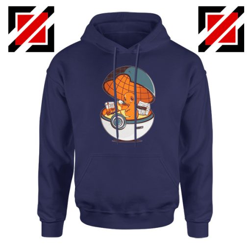 Charmander Pokemon Go Navy Blue Hoodie