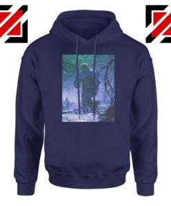 Circles Kneeling Post Malone Navy Hoodie