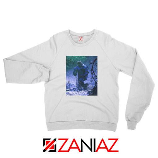 Circles Kneeling Post Malone White Sweatshirt