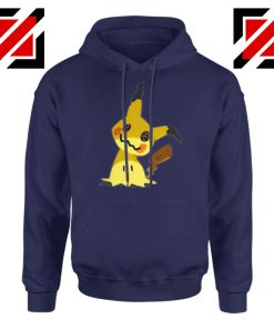 Cute Mimikyu Pikachu Navy Blue Hoodie