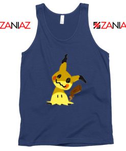 Cute Mimikyu Pikachu Navy Blue Tank Top