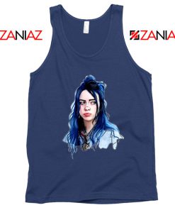 Eilish American Singer Navy Blue Tank Top