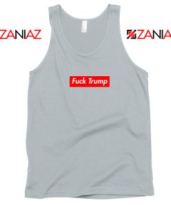 Fucktrump Funny Grey Tank Top