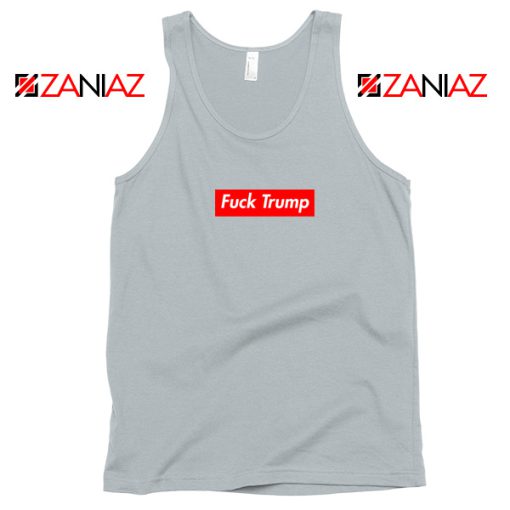 Fucktrump Funny Grey Tank Top