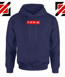 Fucktrump Funny Navy Hoodie