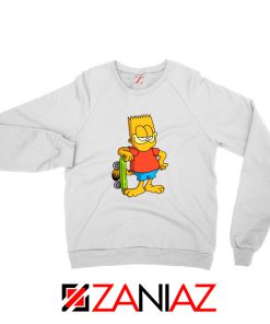 Garfield Simpson White Sweatshirt