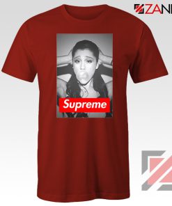 Graphic Ariana Grande Supreme Red Tshirt