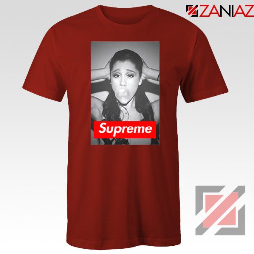 Graphic Ariana Grande Supreme Red Tshirt