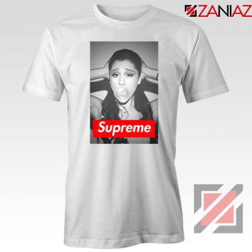 Graphic Ariana Grande Supreme White Tshirt