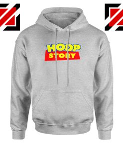 Hoop Story Funny Sport Grey Hoodie