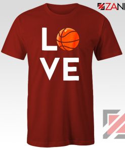 I Love Basketball Red Tshirt